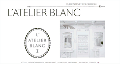 Desktop Screenshot of latelierblanc.com